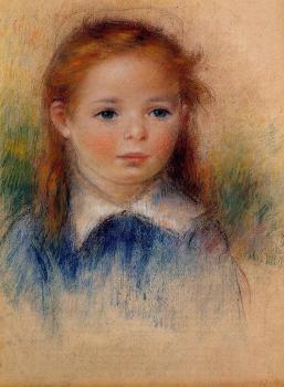 Pierre Auguste Renoir : Portrait of a Little Girl